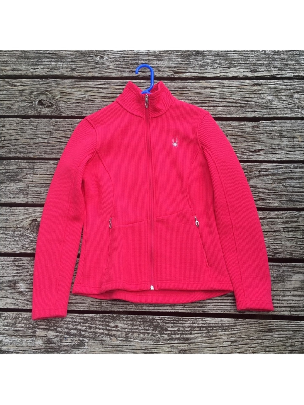 Spyder Women's Hot Pink Full-Zip Fleece Jacket